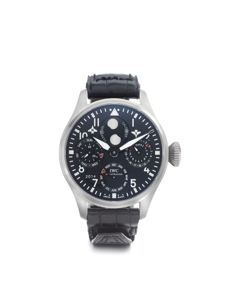 IWC | REFERENCE 5026 BIG PILOT A LIMITED EDITION TITANIUM AUTOMATIC PERPETUAL CALENDAR WRISTWATCH WITH 7-DAY POWER RESERVE AND MOON PHASES, CIRCA 2006