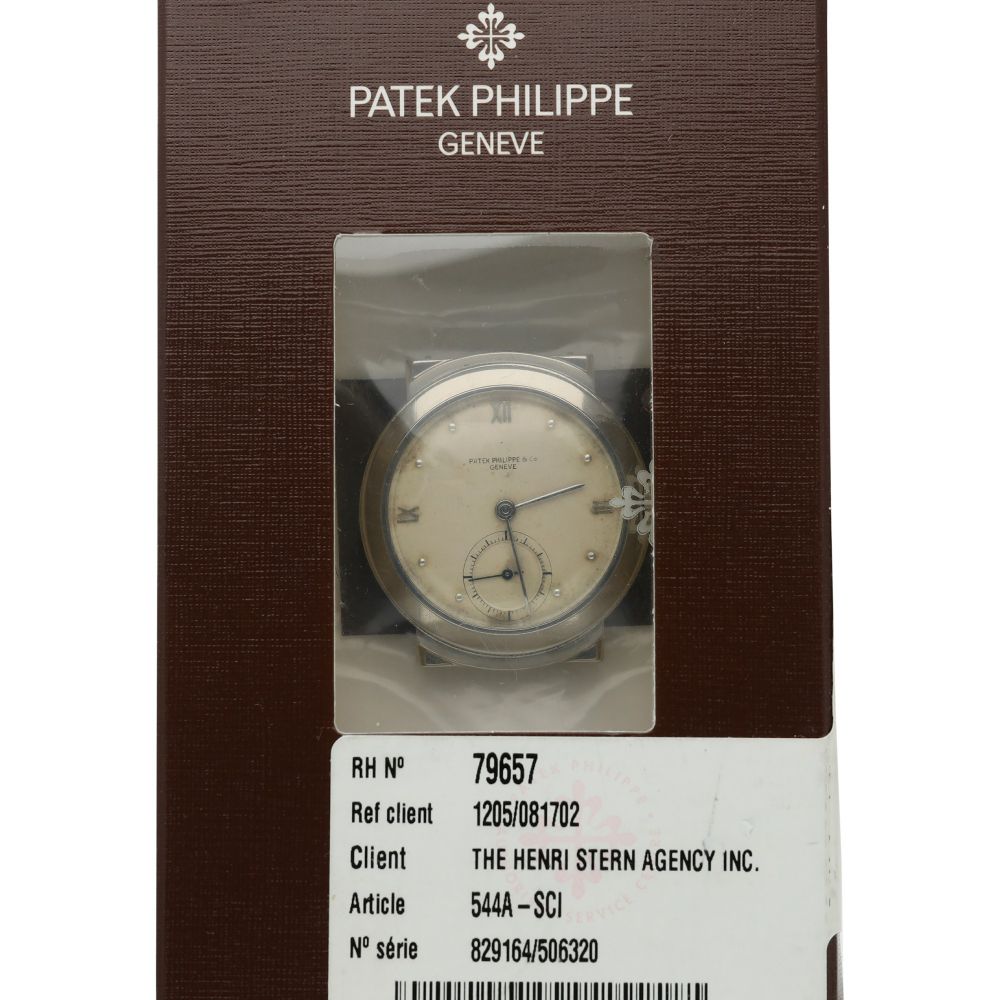 PATEK PHILIPPE | REFERENCE 544 A STAINLESS STEEL WRISTWATCH, CIRCA 1940
