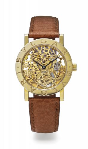 Bvlgari 33mm 18k Yellow Gold White Dial Leather Strap Automatic Watch  BB33GL - Chronostore