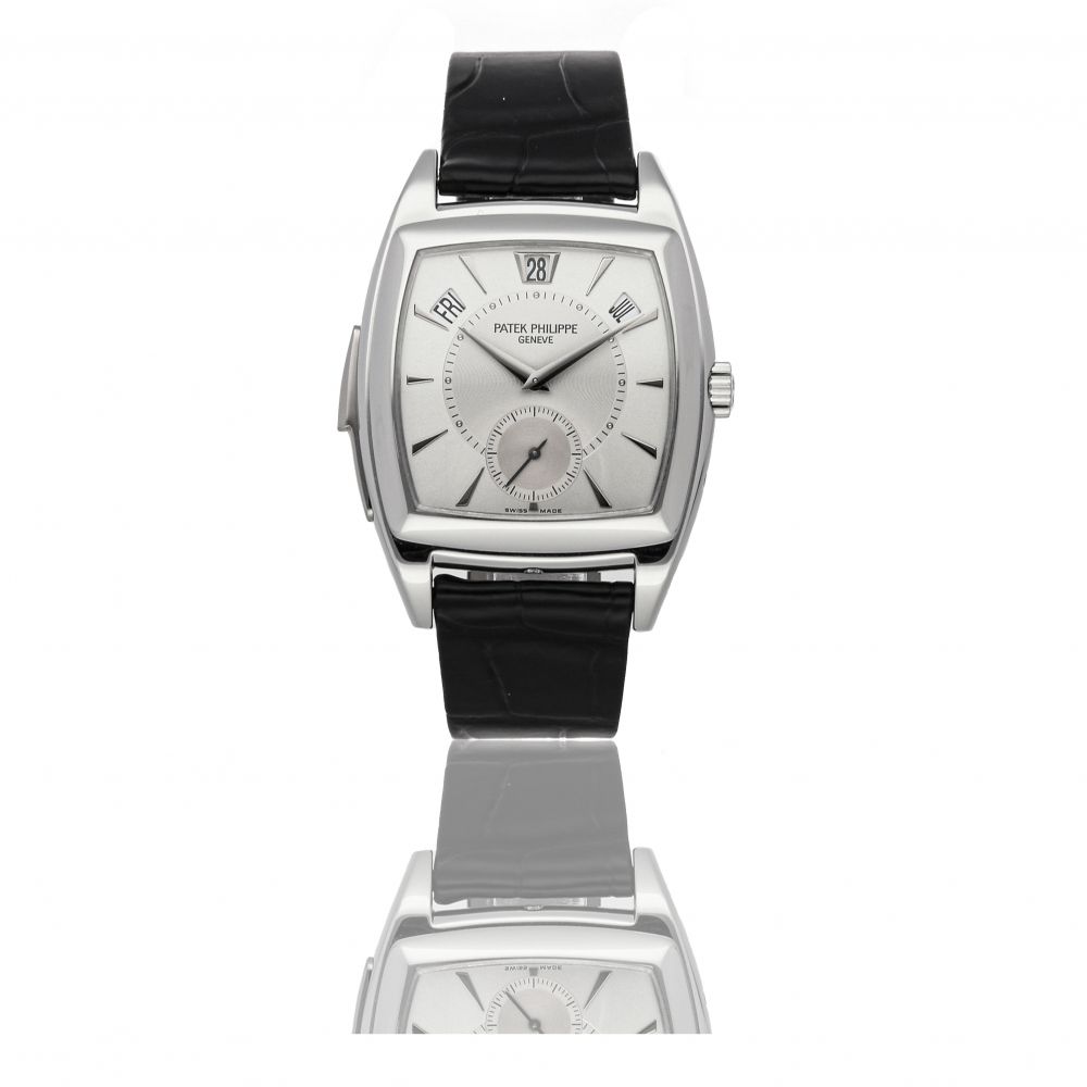 PATEK PHILLIPE | REF 5033P, A PLATINUM AUTOMATIC ANNUAL CALENDAR MINUTE REPEATING WRISTWATCH CIRCA 2008