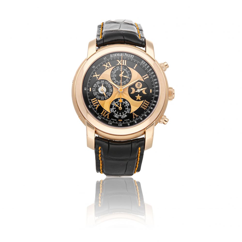 AUDEMARS PIGUET | JULES AUDEMARS ARNOLD ALL-STARS PERPETUAL CALENDAR CHRONOGRAPH REFERENCE 26094OR.OO.D002CR.01 A ROSE GOLD AUTOMATIC WRISTWATCH CIRCA 2008