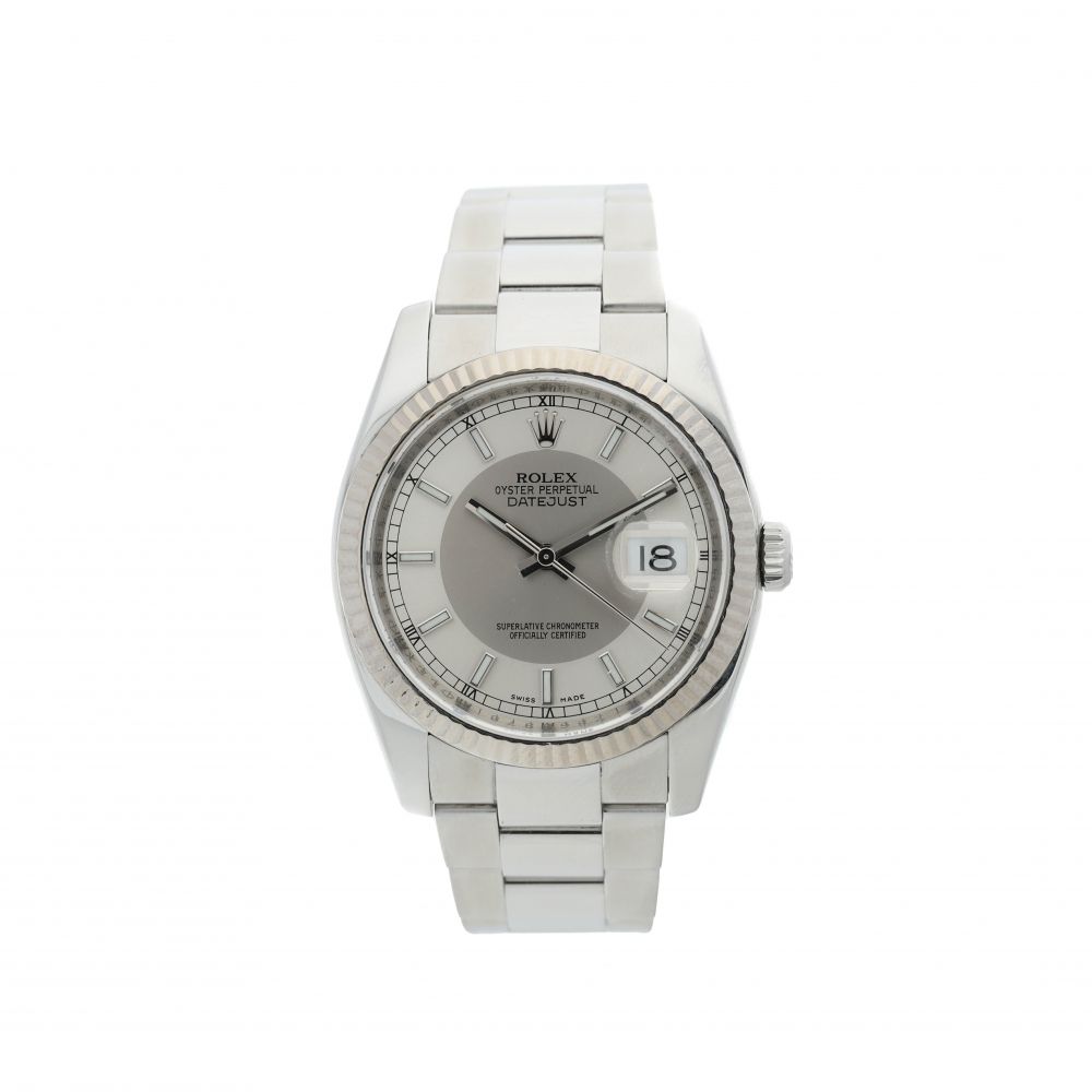 ROLEX | REFERENCE 116234 DATEJUST A STAINLESS STEEL AUTOMATIC WRISTWATCH WITH DATE AND BRACELET, CIRCA 2015