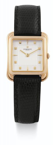 Vacheron Constantin.A PINK GOLD CUSHION-FORM WRISTWATCH REF 31100 CASE 617501 CIRCA 1990