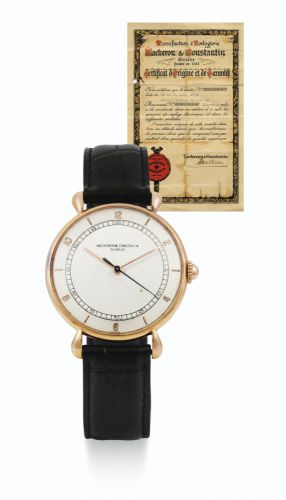 Vacheron Constantin.A YELLOW GOLD CENTER SECONDS WRISTWATCH REF 4218 MVT 480354 CASE 314071 CIRCA 1950
