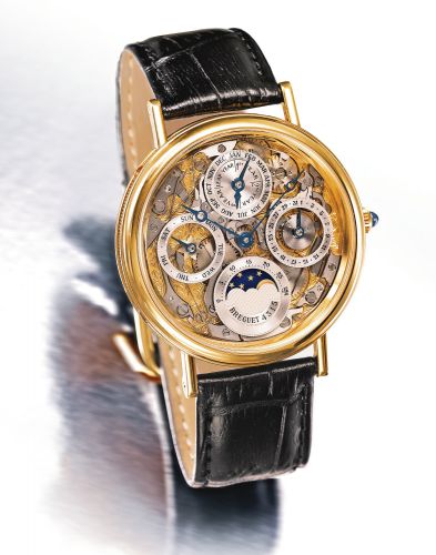 Breguet.A VERY FINE YELLOW GOLD SKELETONIZED PERPETUAL CALENDAR WRISTWATCH REF 3057 NO 4315 CIRCA 1995