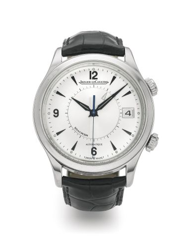 Jaeger-LeCoultre.A FINE STAINLESS STEEL AUTOMATIC CENTER SECONDS WRISTWATCH WITH DATE AND ALARM REF 174.8.96 CASE 2701141 MASTER CONTROL MEMOVOX CIRCA 2010