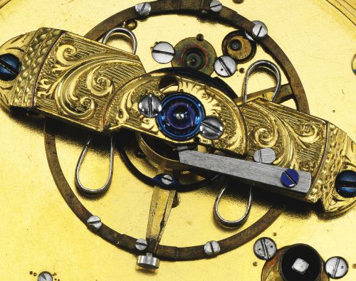 Josiah Emery, London.A FINE AND VERY RARE YELLOW GOLD OPEN-FACED POCKET CHRONOMETER WITH BREGUET-TYPE DIAL AND CASE MADE BY JEAN-LOUIS JOLY NO 847 CIRCA 1780