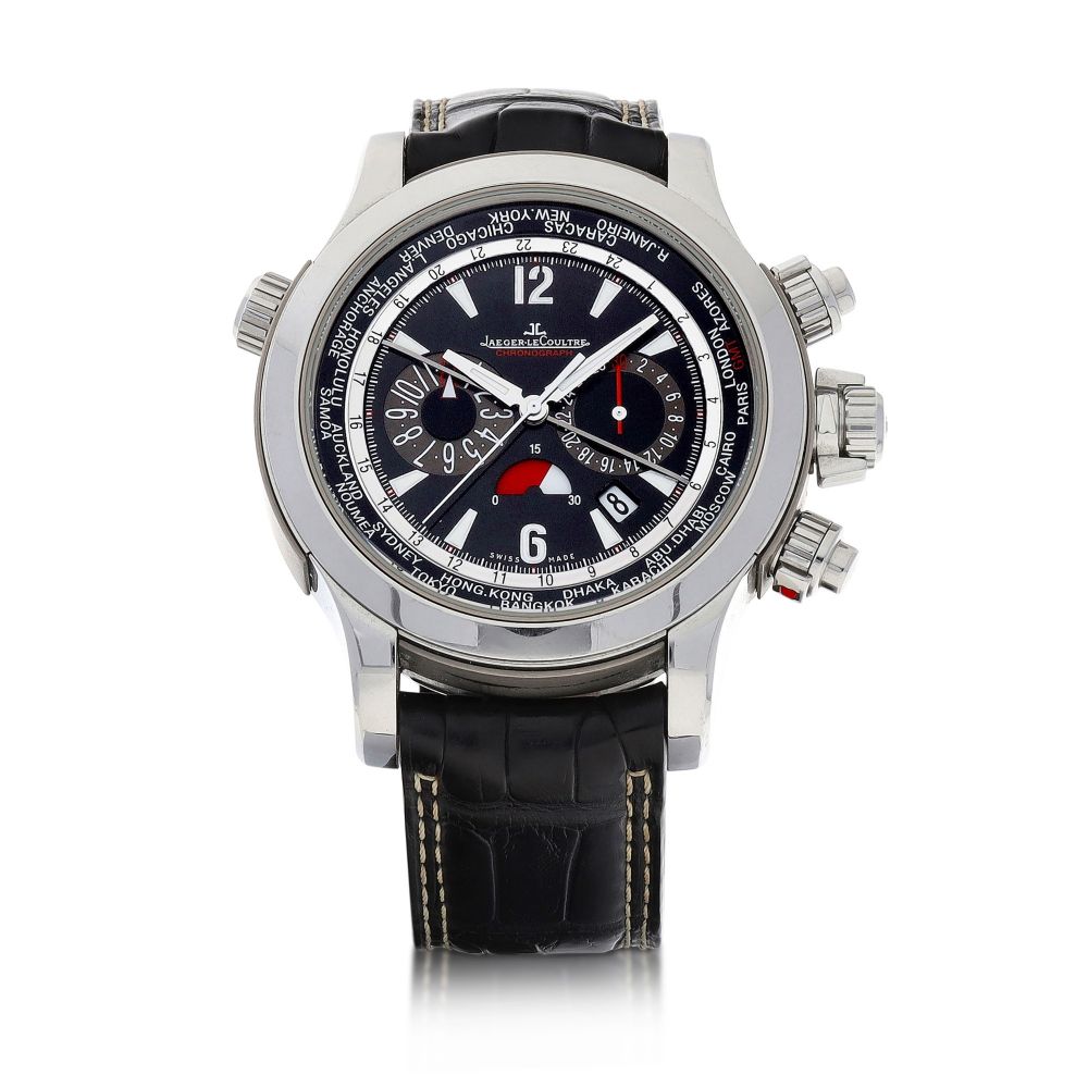 Jaeger-LeCoultre | Master Compressor Extreme World Chronograph, Reference 150.8.22, A stainless steel world time chronograph wristwatch with date, Circa 2006 | 積家 | Master Compressor Extreme World Chronograph 型號150.8.22 精鋼世界時間計時腕錶，備日期顯示，約2006年製