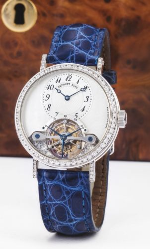 Breguet.A FINE WHITE GOLD AND DIAMOND-SET TOURBILLON WRISTWATCH REF 3358 CLASSIQUE CIRCA 2005.A FINE WHITE GOLD AND DIAMOND-SET TOURBILLON WRISTWATCH REF 3358 CLASSIQUE CIRCA 2005