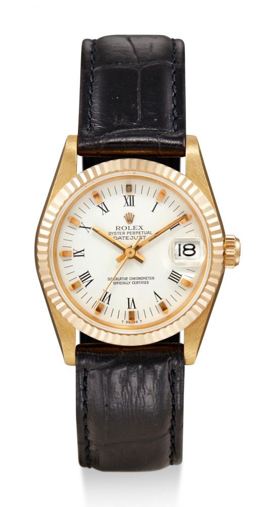 ROLEX | DATEJUST, REFERENCE 68278, A YELLOW GOLD WRISTWATCH WITH DATE, CIRCA 1986