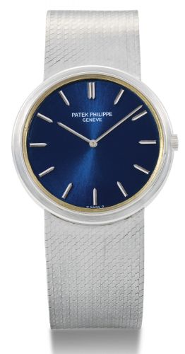 Patek Philippe.A WHITE GOLD AUTOMATIC BRACELET WATCH REF 3606/1 MVT 1283817 CASE 527282 CIRCA 1975.A WHITE GOLD AUTOMATIC BRACELET WATCH REF 3606/1 MVT 1283817 CASE 527282 CIRCA 1975