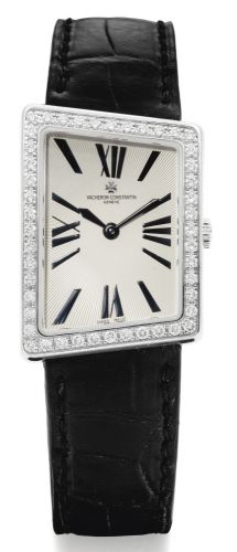 Vacheron Constantin.A LADY'S WHITE GOLD AND DIAMOND-SET ASYMMETRICAL WRISTWATCH REF 25520 MCMLXXII CIRCA 2000.A LADY'S WHITE GOLD AND DIAMOND-SET ASYMMETRICAL WRISTWATCH REF 25520 MCMLXXII CIRCA 2000