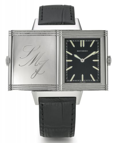 Jaeger-LeCoultre AN ULTRA THIN STAINLESS STEEL RECTANGULAR REVERSIBLE WRISTWATCH REF 277.8.62 CASE 2818779 GRANDE REVERSO CIRCA 2012