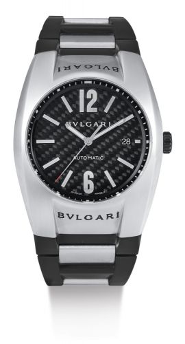 Bulgari A STAINLESS STEEL AUTOMATIC TONNEAU-FORM WRISTWATCH WITH DATE ERGON CIRCA 2012