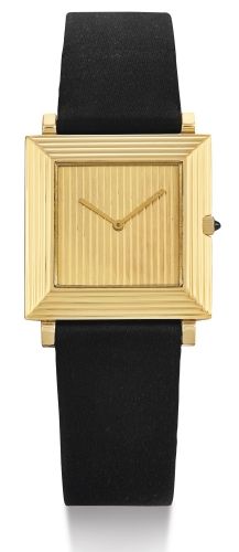 Boucheron A YELLOW GOLD SQUARE WRISTWATCH CASE 74401 CIRCA 1990