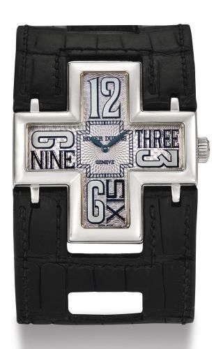 Roger Dubuis A LADY'S LIMITED EDITION WHITE GOLD CRUCIFORM WRISTWATCH FOLLOW ME NO 20/28 CIRCA 2004