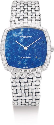 Vacheron Constantin REFERENCE 7391 A WHITE GOLD BRACELET WATCH WITH LAPIS LAZULI DIAL, CIRCA 1970
