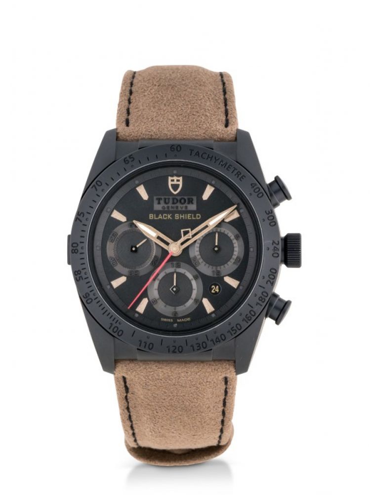 TUDOR | FASTRIDER BLACK SHIELD, REF 42000C CERAMIC AND STAINLESS STEEL CHRONOGRAPH WRISTWATCH WITH DATE CIRCA 2015