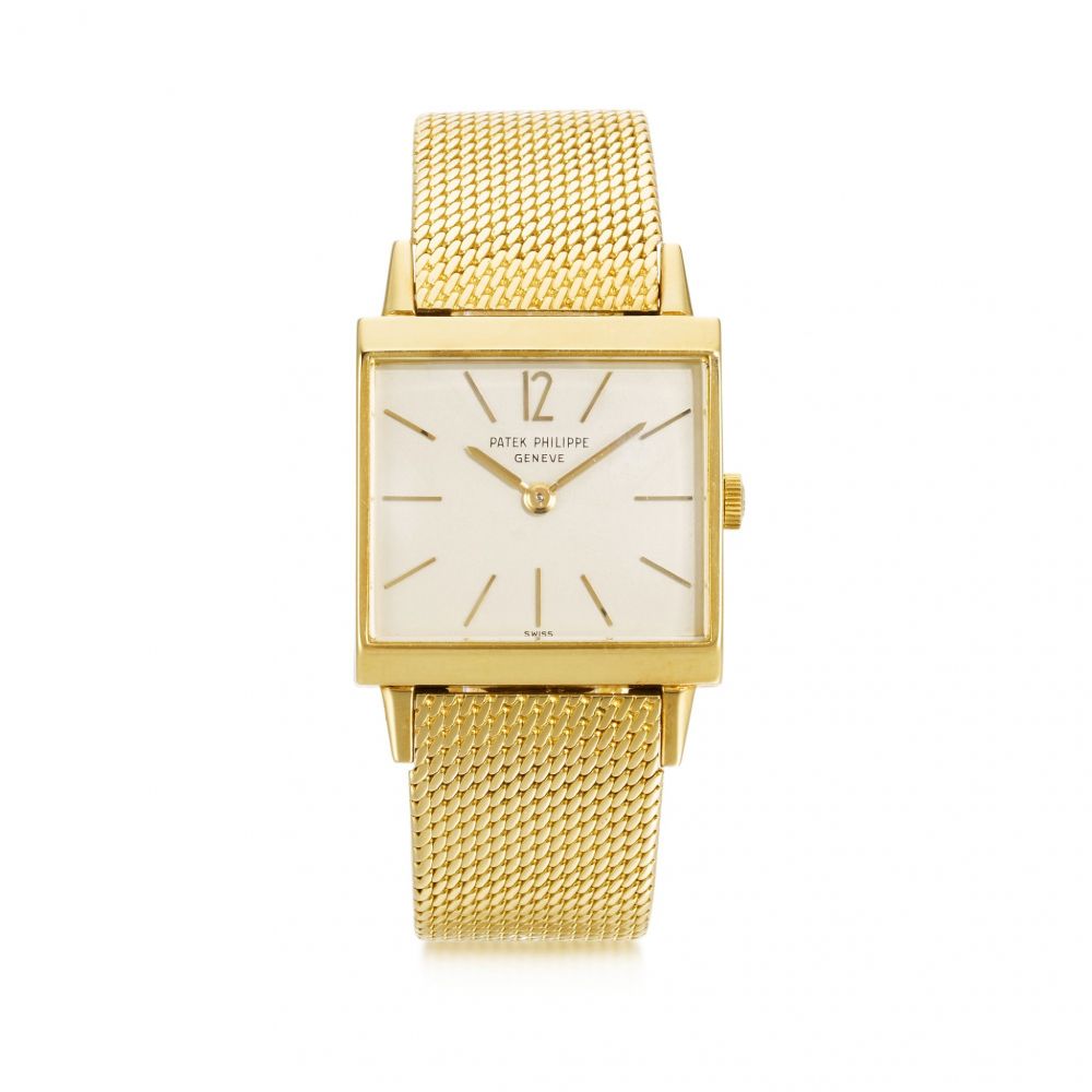 PATEK PHILIPPE | REF 3406 YELLOW GOLD WRISTWATCH WITH BRACELET MADE IN 1965