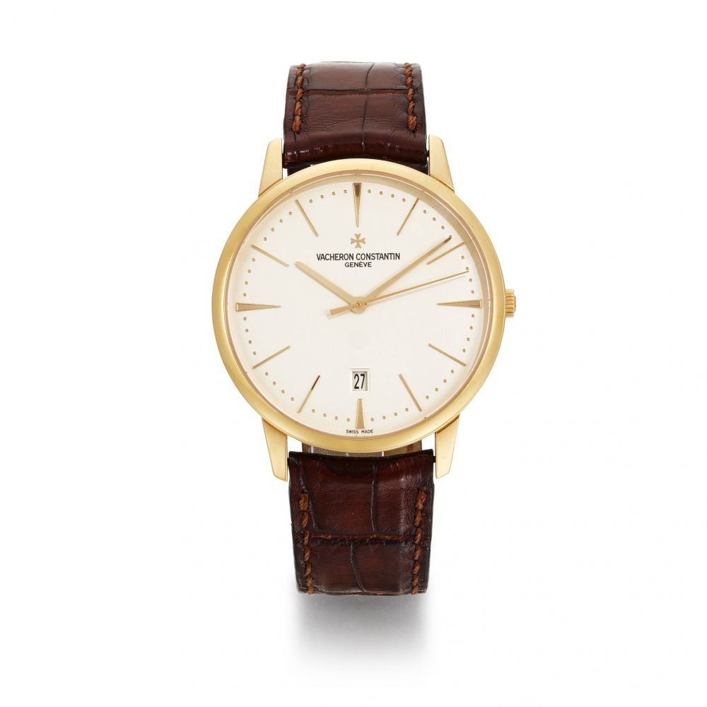VACHERON CONSTANTIN | A PINK GOLD AUTOMATIC WRISTWATCH WITH DATE REF 85180 PATRIMONY CIRCA 2009