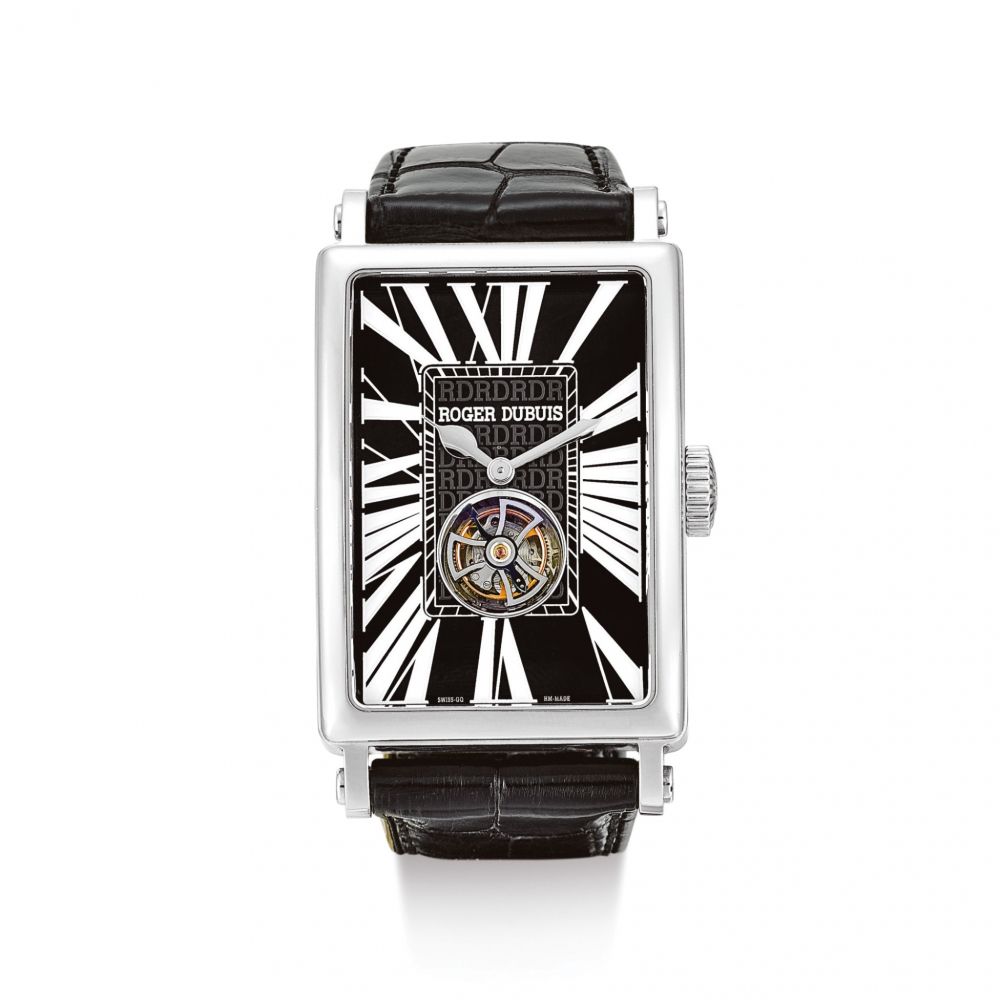 ROGER DUBUIS | MUCH MORE, REFERENCE M34 09 9 O9:RD.71 A LIMITED EDITION STAINLESS STEEL TOURBILLON WRISTWATCH, CIRCA 2007 | 羅杰杜彼 | Much More 型號M34 09 9 O9:RD.71 限量版精鋼陀飛輪腕錶，機芯編號976，錶殼編號12/88，約2007年製
