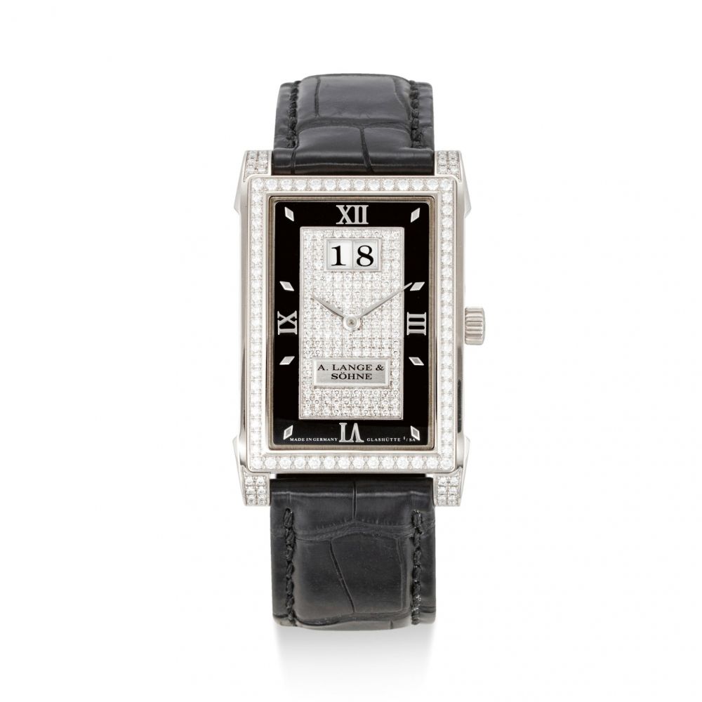 A. LANGE & SÖHNE | CABARET, REFERENCE 808.033 A WHITE GOLD AND DIAMOND-SET WRISTWATCH WITH DATE, CIRCA 2008 | 朗格 | Cabaret 型號808.033 白金鑲鑽石腕錶，備日期顯示，機芯編號17031，錶殼編號132581，約2008年製