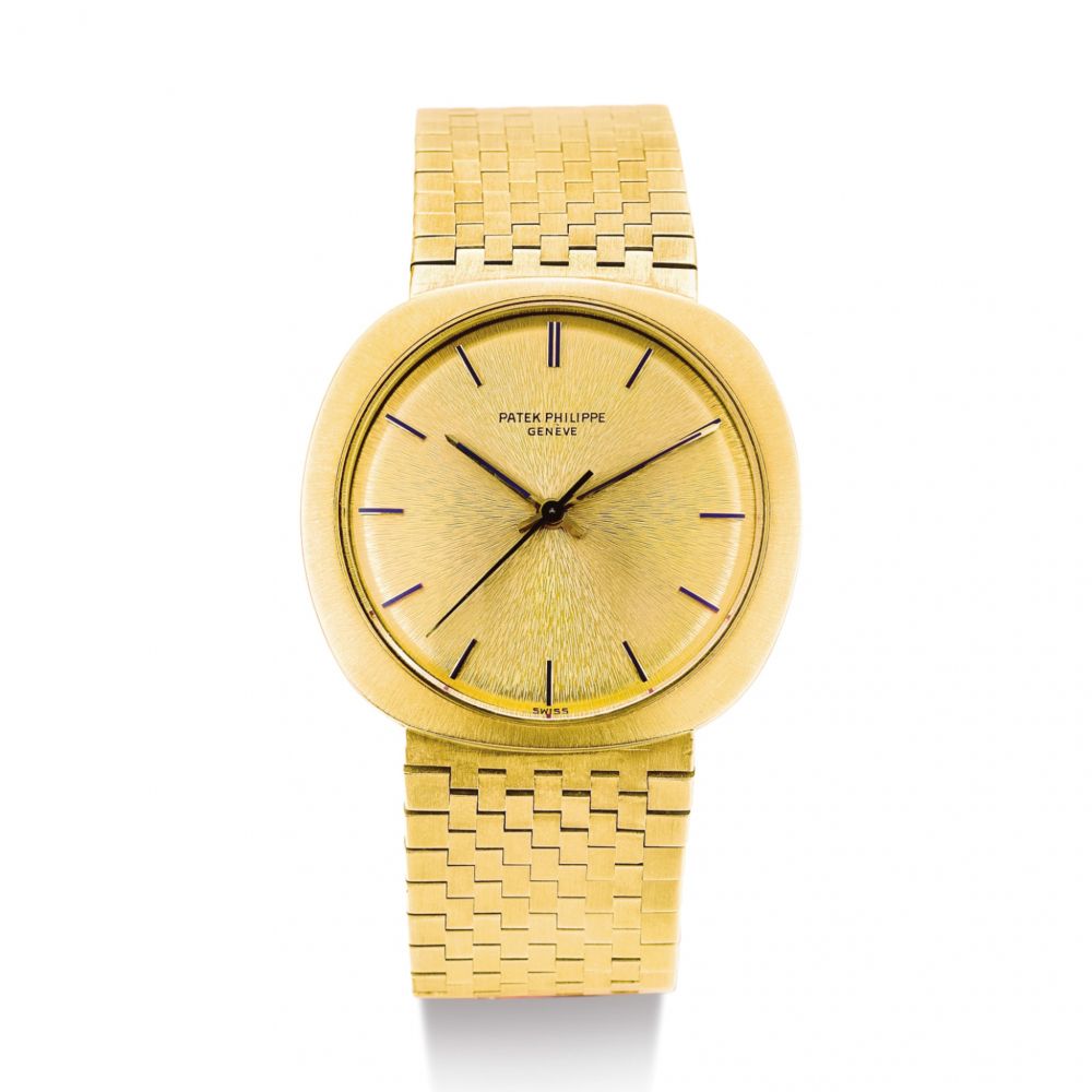 PATEK PHILIPPE | REFERENCE 3573/1 A PINK GOLD BRACELET WATCH, CIRCA 1975 | 百達翡麗 | 型號3573/1 粉紅金鏈帶腕錶，機芯編號1491035，錶殼編號2694058，約1975年製