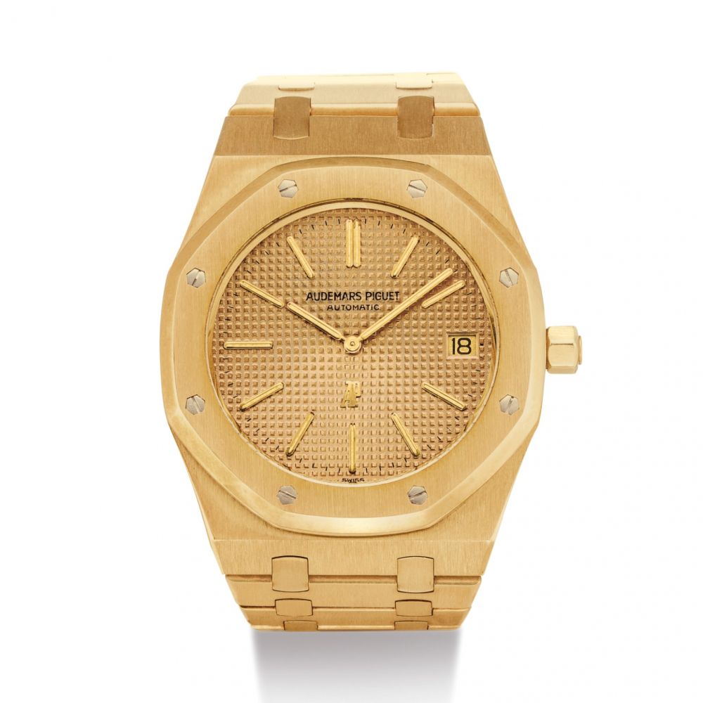 AUDEMARS PIGUET | ROYAL OAK, REFERENCE 5402BA A YELLOW GOLD BRACELET WATCH WITH DATE, CIRCA 1982 | 愛彼 | Royal Oak 型號5402BA 黃金鏈帶腕錶，備日期顯示，機芯編號225248，錶殼編號628，約1982年製