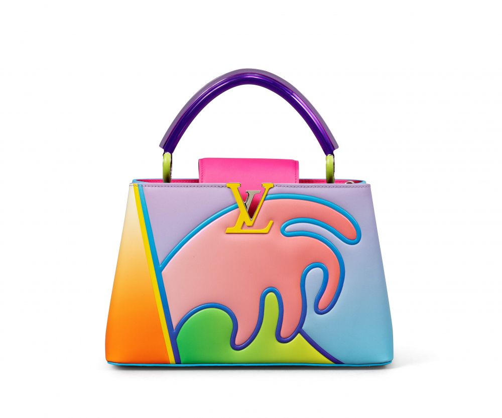 Louis Vuitton Ostrich Capucines MM - Pink Handle Bags, Handbags