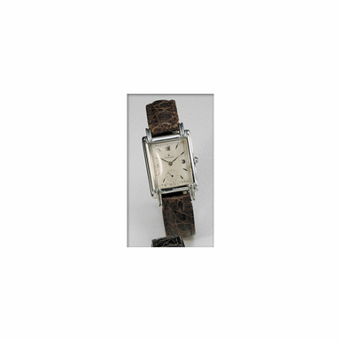 A STEEL RECTANGULAR WRISTWATCH WITH SCOOPED LUGS ROLEX REF.4513 CIRCA 1945