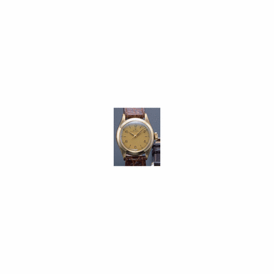 Rolex, Oyster Perpetual, GMT-Master - A LADY'S GOLD AUTOMATIC SWEEP SECONDS WRISTWATCH, ROLEX OYSTER PERPETUAL, ''BUBBLEBACK'', REF. 6006, CIRCA 1951