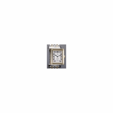 A GOLD AND STEEL RECTANGULAR REVERSIBLE WRISTWATCH WITH BRACELET, JAEGER-LECOULTRE, REVERSO GRANDE TAILLE, CIRCA 1998