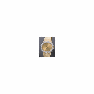 A LADY'S GOLD BRACELET WATCH WITH LATER DIAMONDS, ROLEX, ORCHID, REF.3356, CIRCA 1971