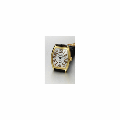 FRANCK MULLER - a gold tonneau form wristwatch Sunset, circa 2003