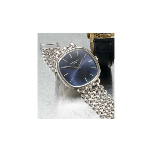 A cushion-form white gold wristwatch, Patek Philippe & Co., 'Ellipse', no. 1226628, ref. 3644/2 1974