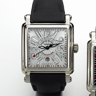 FRANCK MULLER, A WHITE GOLD SQUARE AUTOMATIC CENTRE SECONDS WRISTWATCH WITH DATE CONQUISTADOR CORTEZ, CIRCA 2003, 10000 L, NO. 176&&NBSP