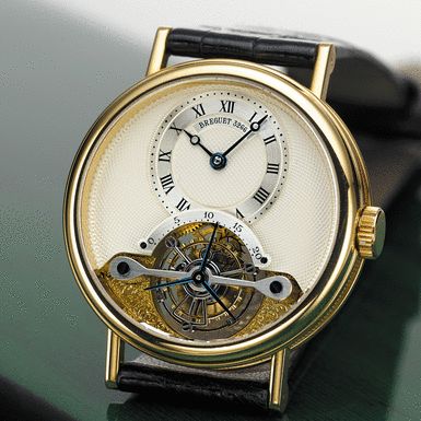 BREGUET, A FINE GOLD TOURBILLON WRISTWATCH CIRCA 1996, NO. 3266, REF. 3266