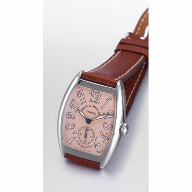 FRANCK MULLER - A mid-size stainless steel tonneau centre seconds wristwatch Casablanca, circa 2001, ref.7502 S6