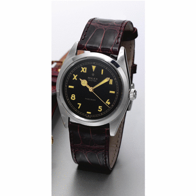 ROLEX - A stainless steel centre seconds wristwatch Oyster, circa 1956, Ref. 6424