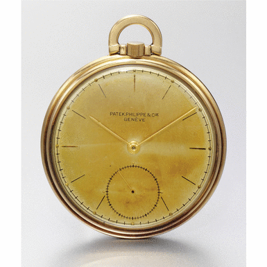 PATEK PHILIPPE - A fine gold open-faced keyless lever watch 1942, no.890.424, ref.716
