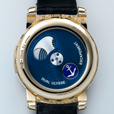 ULYSSE NARDIN, AN UNUSUAL AND OVERSIZED PINK GOLD WRISTWATCH WITH SEVEN-DAY KARRUSEL MOVEMENT AND DUAL DIRECT ESCAPEMENT CIRCA 2003 REF 026-88 FREAK NO 028 &&NBSP