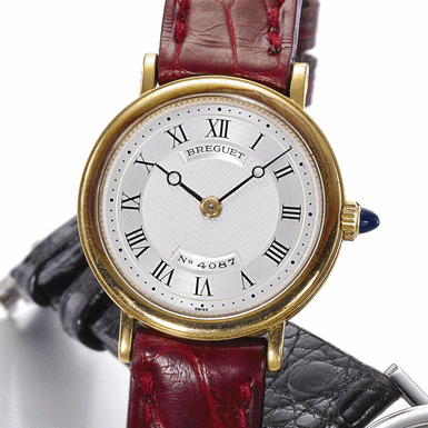 BREGUET, A LADY'S GOLD WRISTWATCH CIRCA 1995 A LADY'S WHITE GOLD WRISTWATCH CIRCA 1995