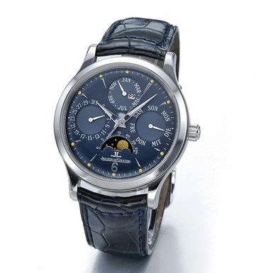 JAEGER LECOULTRE, A FINE&&NBSP - LIMITED EDITION&&NBSP - PLATINUM AUTOMATIC CENTRE SECONDS PERPETUAL CALENDAR WRISTWATCH WITH MOON-PHASES AND YEAR INDICATION CIRCA 2002 MASTER CONTROL&&NBSP - NO 073/250
