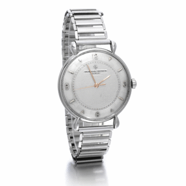 VACHERON CONSTANTIN - A STAINLESS STEEL WRISTWATCH CIRCA 1953 REF 4218 MVT 509922 CASE 324594