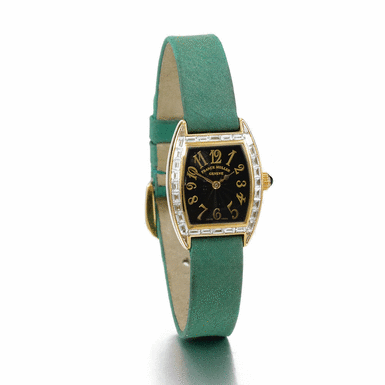 FRANCK MULLER - A lady's gold and diamond set tonneau form wristwatch circa 2000 ref 2500 QZ BG no 4