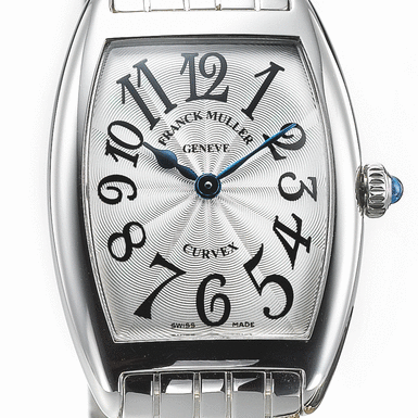 FRANCK MULLER, A LADY'S STAINLESS STEEL TONNEAU FORM BRACELET WATCH CIRCA 2002 REF1752 QZ NO 12339 A LADY'S STAINLESS STEEL SQUARE FORM WRISTWATCH CIRCA 2002 REF 6002 MASTER SQUARE NO 452