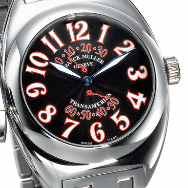 Franck Muller - FRANCK MULLER, A STAINLESS STEEL TONNEAU FORM AUTOMATIC WRISTWATCH WITH DOUBLE RETROGRADE SECONDS AND&&NBSP - BRACELET CIRCA 2000 TRANSAMERICA&&NBSP - REF 2000 SR&&NBSP - NO 875