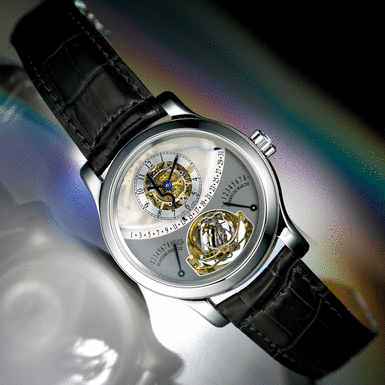 JAEGER-LECOULTRE - AN IMPRESSIVE AND RARE LIMITED EDITION PLATINUM PERPETUAL CALENDAR MULTI-AXIS SPHERICAL TOURBILLON WRISTWATCH WITH RETROGRADE DATE, MONTH AND LEAP YEAR INDICATION, 8-DAYS POWER RESERVE AND EQUATION OF TIME CIRCA 2006 GYROTOURBILLON NO 1