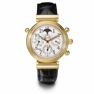 Various Properties - IWC - AN 18K PINK GOLD AUTOMATIC PERPETUAL CALENDAR SPLIT-SECONDS CHRONOGRAPH WRISTWATCH WITH MOON-PHASES CIRCA 2003 DAVINCI RATTRAPANTE