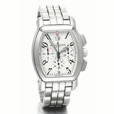 VACHERON CONSTANTIN - A STAINLESS STEEL AUTOMATIC CHRONOGRAPH WATCH WITH DATE, REGISTERS AND BRACELET CIRCA 2002 ROYAL EAGLE